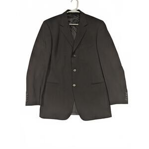 Hugo Boss Suit Jacket Black Wool Einstein Sigma USA Designer Sport 40R